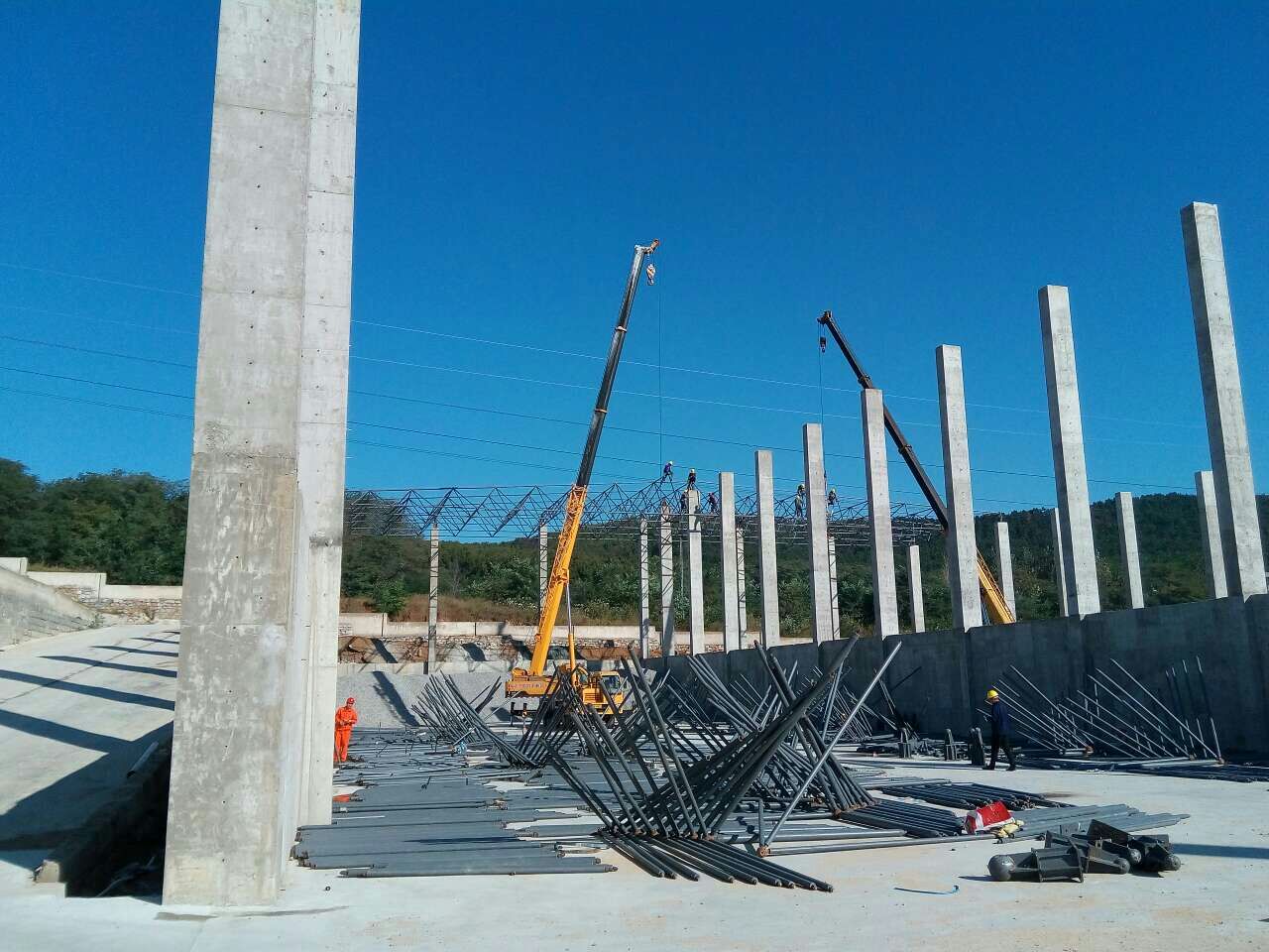 舒兰搅拌站网架